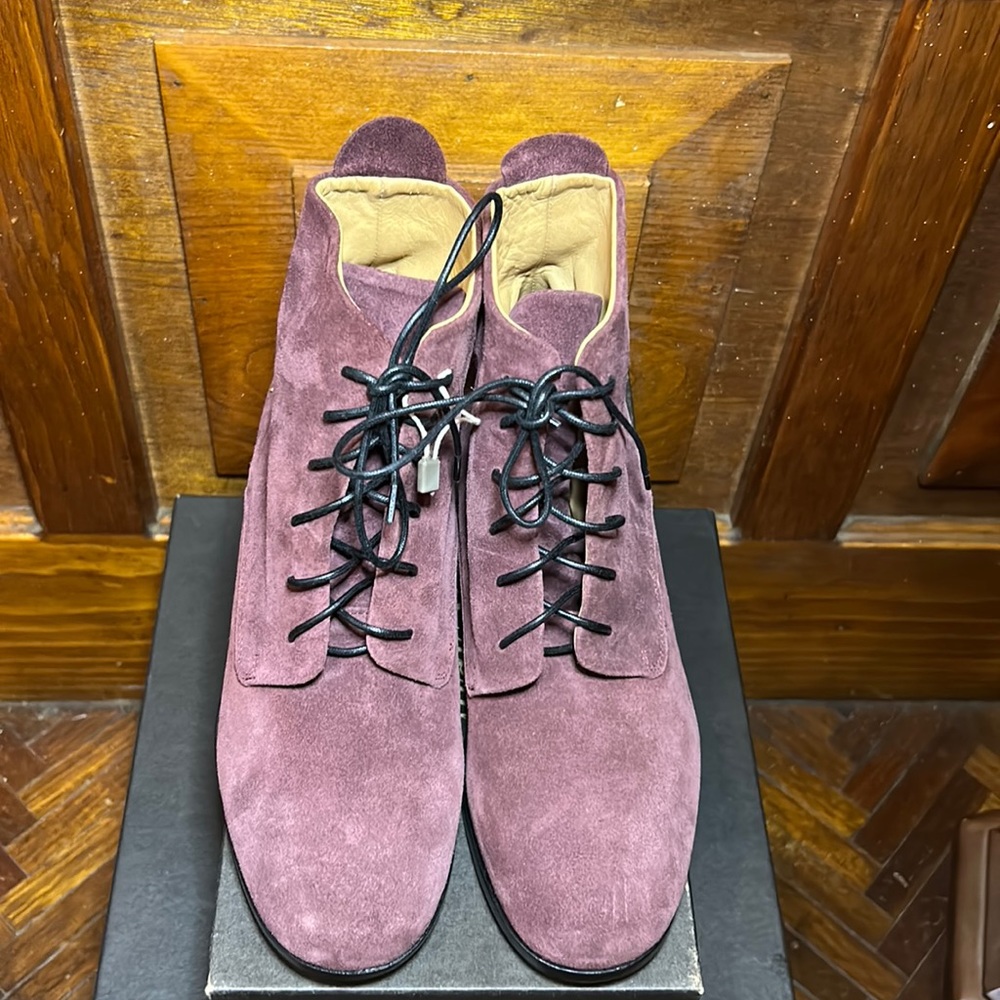 Cranberry Suede. Hand Made in Italy . l’F shoes